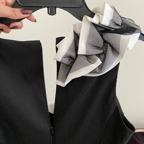 Black and white cocktail dress - Large - Picture 4 of 4